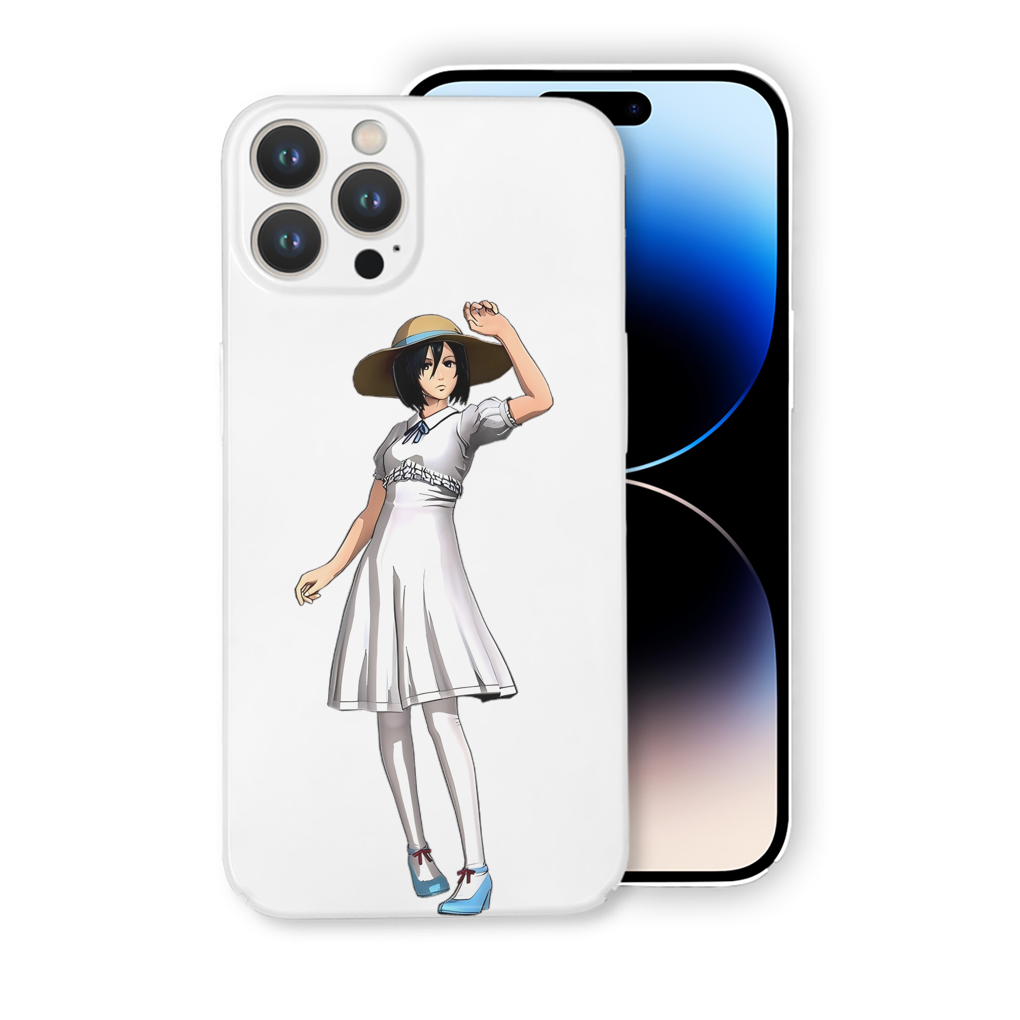 （画像用） 進撃の巨人 ミカサ·アッカーマン Attack on Titan Mikasa Ackerman 【iPhone 14シリーズ対応】ハードケース
